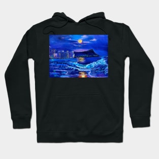 Diamond Head at Night Hoodie